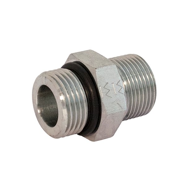 Ansats BSP utv. x SAE-O utv. R 1/2" M SAE-O 3/4"-16 M Syrefast AISI 316