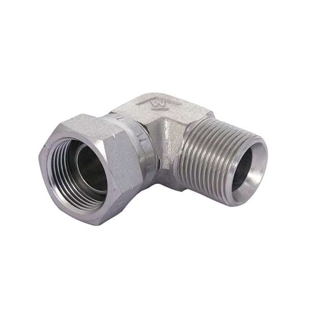 Ansats 90&deg; BSP utv. x BSP innv. svivel R 3/8" M Syrefast AISI 316